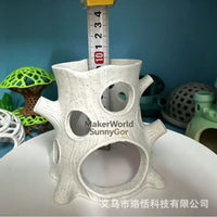 3D Printed Hollow Tree Stump Aquarium Ornament Fish Shrimp Hideout Decor