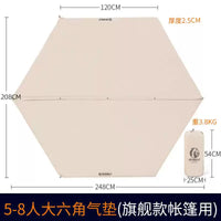 Hexagonal Self-Inflating Camping Mat for Outdoor Tent