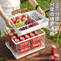 Foldable Transparent Storage Box for Home, Car, and Outdoor Use