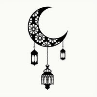 Creative Metal Moon Lantern Wall Hanging Decor for Living Room Bedroom