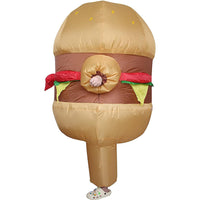 Inflatable Hamburger Costume for Adults - Funny Halloween Party Role Play Outfit