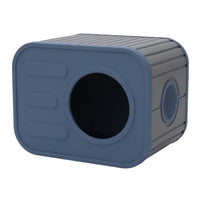 All-Season Enclosed Cat House for Indoor/Outdoor Use - Pet Bed with Storage Shelf