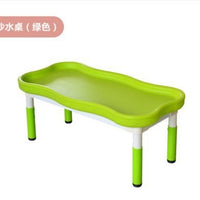 Kids' Plastic Sand and Water Activity Table with Building Block Surface for Kindergarten