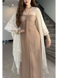 Vintage Lace Hollow Out Tassel Sun Protection Cardigan for Women