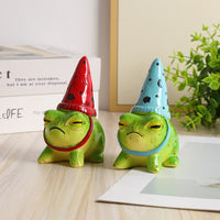 Cute Frog and Rabbit Garden Ornaments for Potted Plants and Micro Landscapes