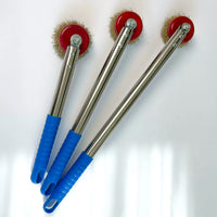 Long Handle Steel Wire Brush for Heavy Duty Cleaning, Rust Removal, and Grill Cleaning