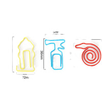 Fire Series Shaped Paper Clips, Cute Bookmark Stationery Folder Clips, 30 Pcs