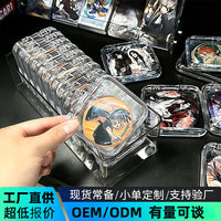 Clear Acrylic Badge Display Case with Flip Lid - Dustproof & Moisture-proof Storage Box for Pins and Badges