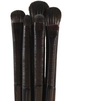 Soft Bristle Eyeshadow Brush Set for Blending, Eyeliner, and Detail Eye Makeup with Travel Case