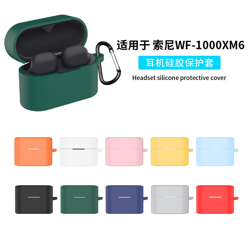 Silicone Protective Case for Sony WF-1000XM6 Wireless Earbuds, Cartoon Creative Soft Cover