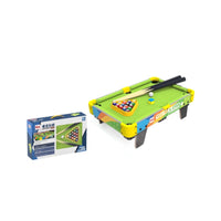Kids' Wooden Mini Pool Table Set with Cues, Family Interactive Game for Boys & Girls