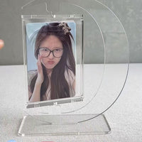 3-inch Guka Card Holder Rotating Stand Photo Frame DIY Transparent Acrylic
