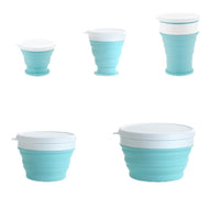 Collapsible Silicone Bowl and Cup Set for Travel, Picnic, and Outdoor Activities