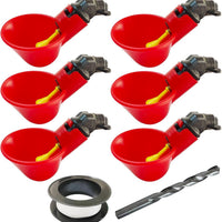 Automatic Poultry Waterer Cups for Chickens and Fowl