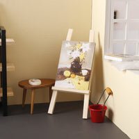 Miniature Dollhouse Art Easel Sketch Model 1:12 Scale for OB11 Dolls