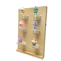Clear Acrylic L-Shaped Display Stand for Figurines, Dolls, and Photo Frames