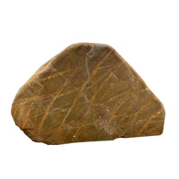 Large Natural Yellow Wax Stone Engraved Landscape Rock for Garden & Park Decoration