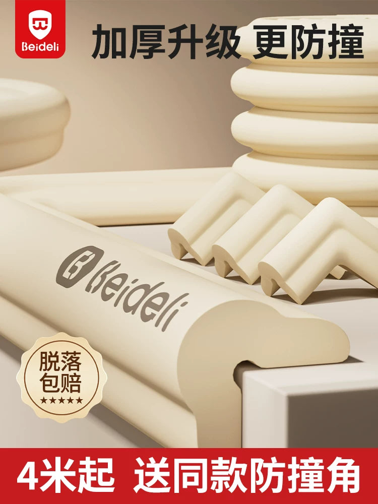 Baby Safety Edge and Corner Protector Strip, Non-Toxic Soft NBR Foam Bumper for Childproofing Furniture