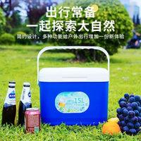 Portable 15L Insulated Cooler Box for Car, Outdoor Picnic, Camping, and Food Preservation