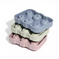 Silicone Whiskey Ice Cube Tray with Diamond, Rose, and Sphere Molds
