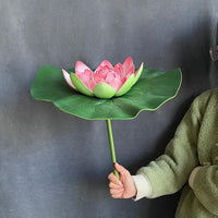 Artificial Lotus Flower and Leaf Props for Dance Performance and Decoration