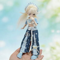 BJD Doll Clothes Set for 17-19 cm OB11 Dolls, Mushroom-Themed Outfit