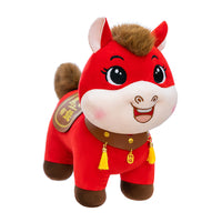 Year of the Horse Mascot Plush Toy - Auspicious Zodiac Horse Doll