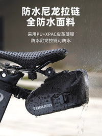 Captain Tass Bicycle Tail Bag, Large Capacity Road Bike Hard Shell Waterproof Quick Release Mountain Bike Storage Bag