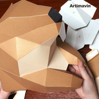 Cute Groundhog 3D Paper Model DIY Craft Kit for Animal Lovers
