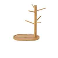 Bamboo Drying Rack and Storage Organizer for Mugs and Teacups
