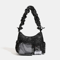 Japanese Style Lace Ita Bag for Girls, Small Capacity Shoulder Crossbody Anime Merch Bag