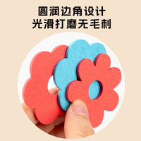Kids' Educational Flower Stacking Puzzle Toy for Color Recognition and Matching
