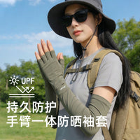 Unisex Ice Silk UV Protection Arm Sleeves for Cycling and Driving