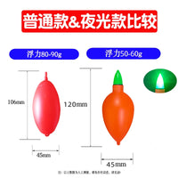 Luminous Long-Cast Fishing Floats for Big Fish with Ceramic Lead Sinker Set