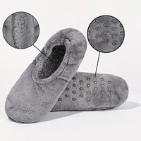 Adult Fleece Lined Non-Slip Thermal Floor Socks