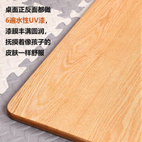 Solid Wood Tabletop Panel for Dining, Study, or Office Desk - Beechwood/Rubberwood