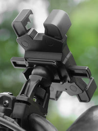 Motorcycle Phone Mount Base with Mirror Stem Attachment for Handlebars