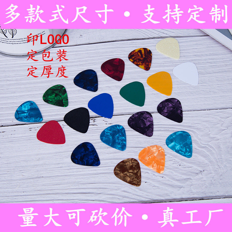 Guitar Picks Set for Acoustic and Electric Guitars, ABS and Celluloid Thumb and Finger Picks with Storage Box