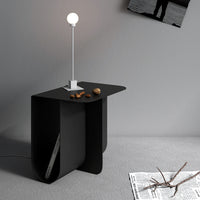 Light Luxury Metal Nightstand, Stainless Steel Modern Minimalist Sofa Side Table, Small End Table for Living Room Bedroom Bedside Storage Rack