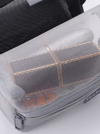 Mesh Transparent Zipper Pouch for Small Items, Stationery, Cards, and Coins
