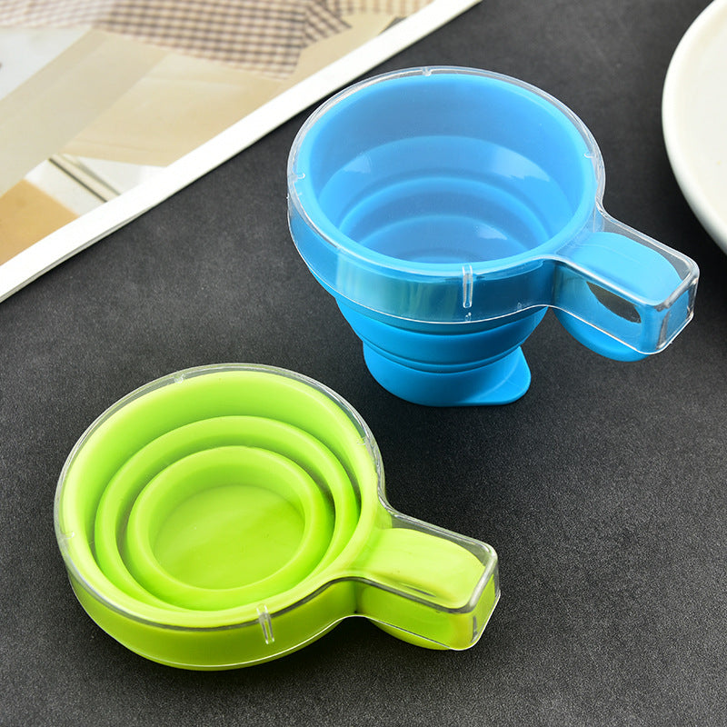 Collapsible Silicone Water Bottle Portable for Travel & Sports