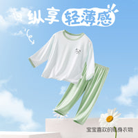 Modal Long Sleeve Pajama Set for Toddlers and Kids