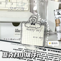 Minimalist Acrylic Calendar Memo Board for Students