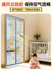 Magnetic Screen Door with Automatic Closure - Reinforced Mesh Fly Screen for Home Doors