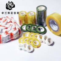 Floral Tape for Bouquet Arrangement and Crafting, Strong Adhesive, Various Colors and Types