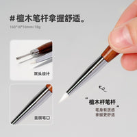Dual-Ended Nail Art Carving & Mixing Silicone Pen for Gel, Embossing, Painting, and Mirror Powder Application