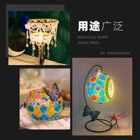 DIY Mosaic Glass Beads Craft Kit - Translucent Flat and Round Beads for Jewelry Making