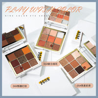 nnuedwe 9-Color Eyeshadow Palette Matte Shimmer Earth Tones