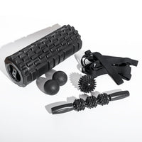 Yoga Foam Roller Set with Massage Stick, Fascia Ball, and Yoga Strap for Muscle Relaxation