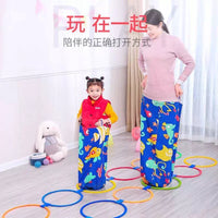 Kids Hopscotch Ring Set Outdoor Indoor Game Sensory Training Toy